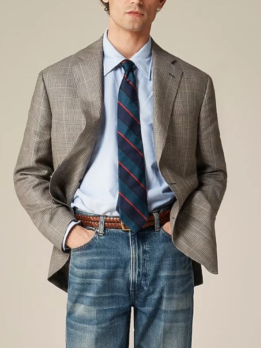 J crew Blazer in English wool-linen blend